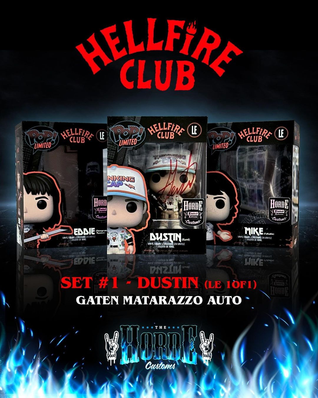Dustin (Autographed by Gaten Matarazzo) (LE 1 of 1) - The Horde Customs X Funky Bop Box Exclusive