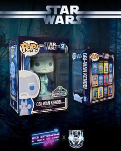 Star Wars Collection -  Obi-Wan Kenobi (Force Ghost) (Glow in the Dark) (6 PCS LE) Funky Bop X The Funko Horde Custom Exclusive