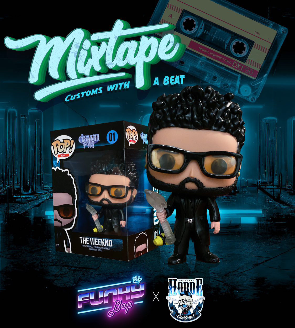 Mixtape - The Weeknd (1 of 1 Limited Edition) (Funky Bop X TheFunkoHorde Custom Exclusive)
